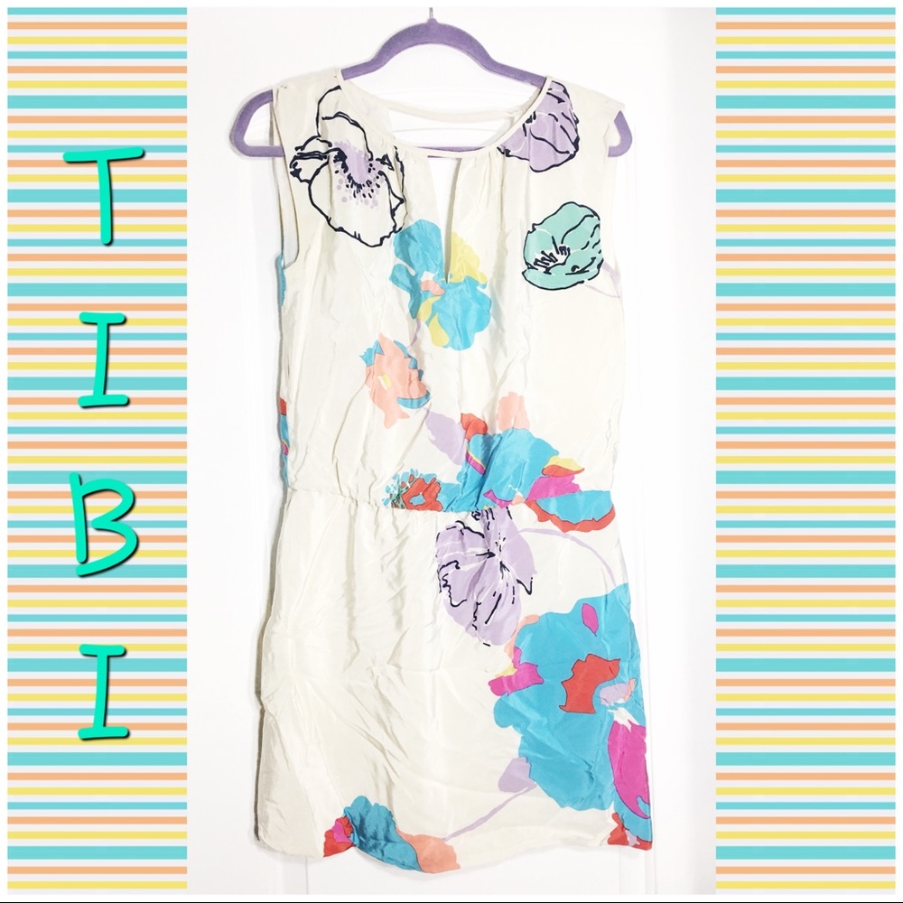 TIBI FLORAL DRESS
